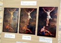 Exposition dans la tour-porte du château de Bellecroix